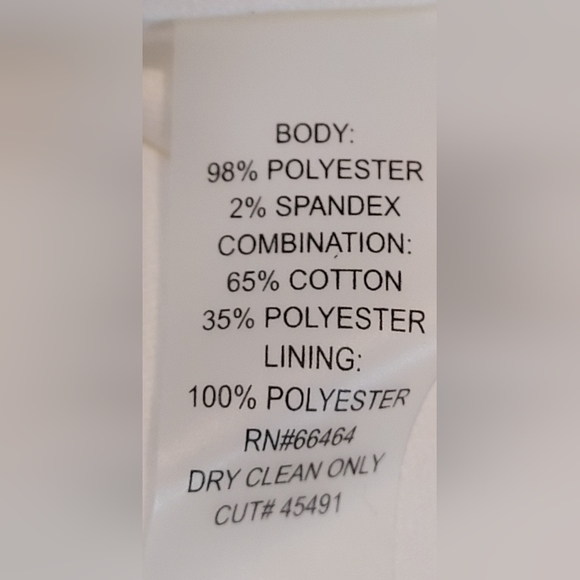 Julia Jordan Ivory Long Sleeve Fitted Beautiful Dress NWT - Picture 9 of 9